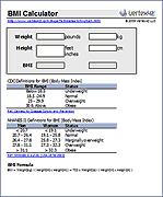 BMI Calculator Screenshot