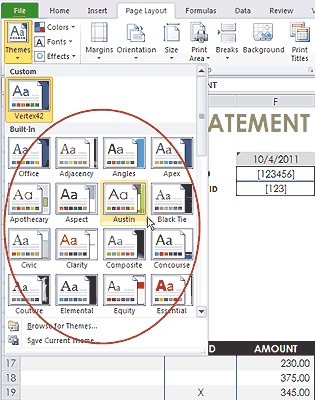 ThemeEnabled Templates for Excel by Jon Wittwer 10 10 2011