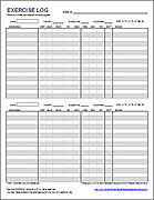 Exercise Log Template