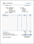 Thumbnail - Invoice with Hours and Rate