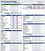 Household Budget Worksheet