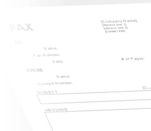 Watermark - Fax Cover Sheet
