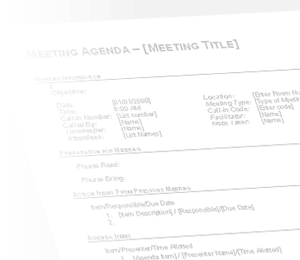 Watermark - Agenda