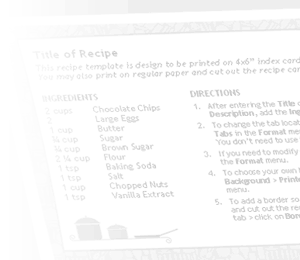 Watermark - Recipe Card