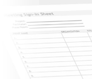 Watermark - Sign In Sheet
