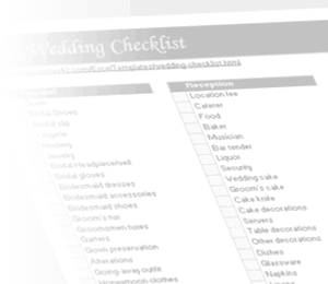 Watermark - Wedding Checklist