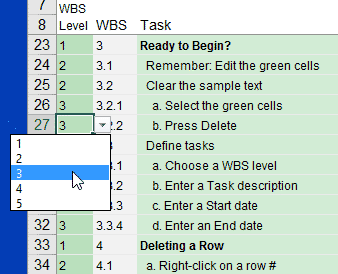 WBS Numbering in Version 4.0