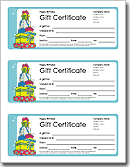 Birthday Gift Certificate Birthday Gift Certificate