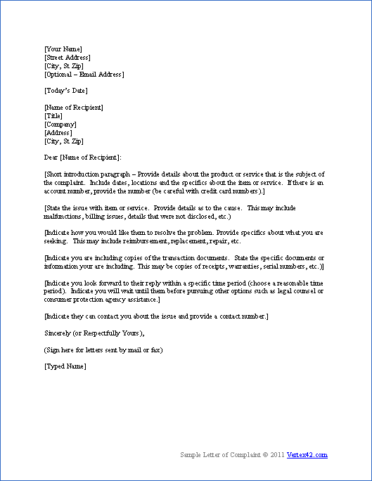 letter template