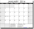 2014 Calender - Landscape