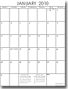 2012 Printable Calendar - Portrait