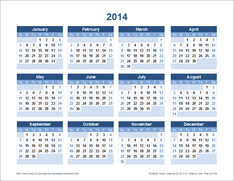 Free Printable Calendar - Printable Monthly Calendars