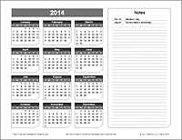 Calendar Year (Chamfer design)