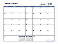 Calendario Mensual