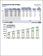 401k Balance Tracking Worksheet