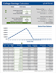 Thumbnail - College Savings Calculator for Excel