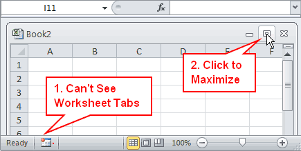 Hidden worksheet tabs