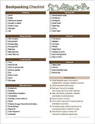 Thumbnail - Backpacking Checklist