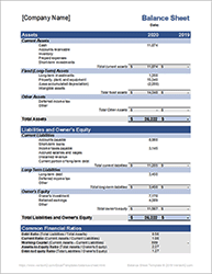 Thumbnail - Balance Sheet Template