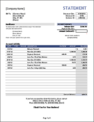 Thumbnail - Rental Billing Statement Template