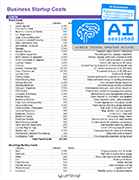 Startup Costs Template - AI Assisted