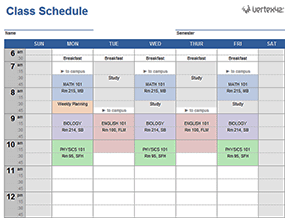 Thumbnail - Class Schedule
