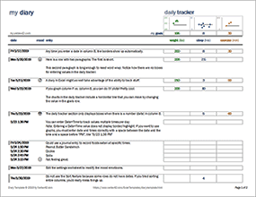 Thumbnail - Diary Template
