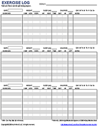 Thumbnail - Exercise Log Template