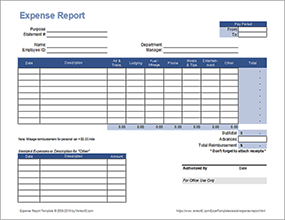 Thumbnail - Travel Expense Report