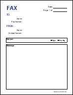 free fax cover sheet template printable fax cover sheet