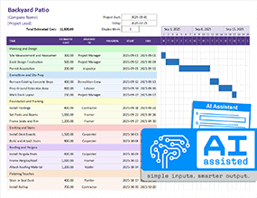 Thumbnail - Simple Gantt Chart