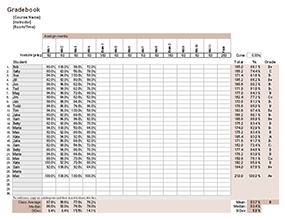 Thumbnail - Gradebook for Excel
