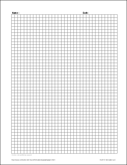 Graph Paper Grid Template