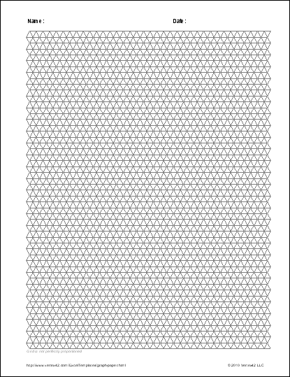 Square and Diagonal Graph Paper Template 