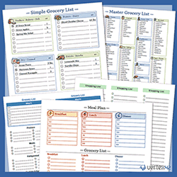 Thumbnail - Grocery List Templates
