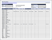 home inventory spreadsheet