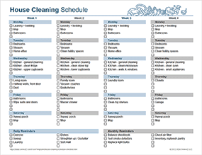 Thumbnail - House Cleaning Checklist Template