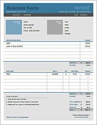 Thumbnail - Auto Repair Invoice