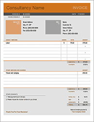 Thumbnail - Consultant Invoice