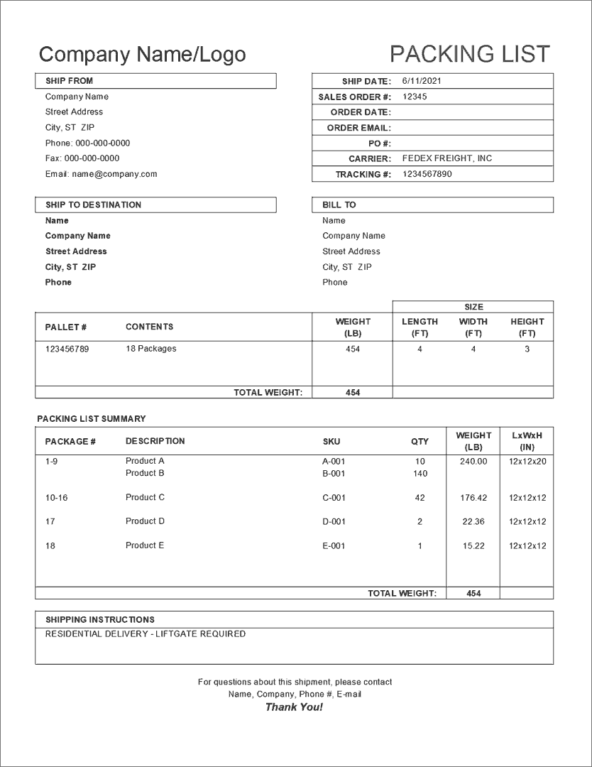 contoh-packing-list-excel-imagesee