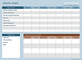 Thumbnail - Printable Chore Chart for Kids