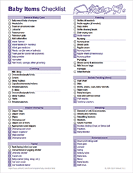 Thumbnail - Baby Items Checklist