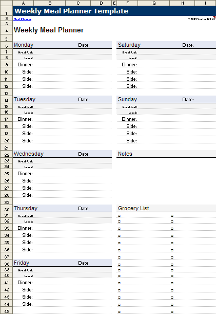 one week meal planner with macros planner