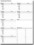 Printable Meal Planner - Portrait