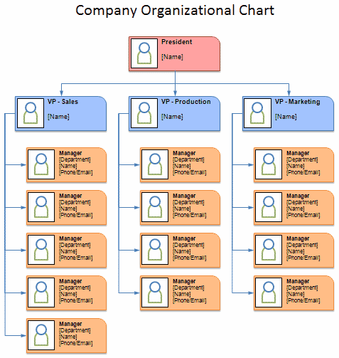 chain of command flow chart template