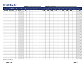Thumbnail - Employee Payroll Register