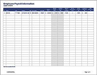 Employee Payroll Register