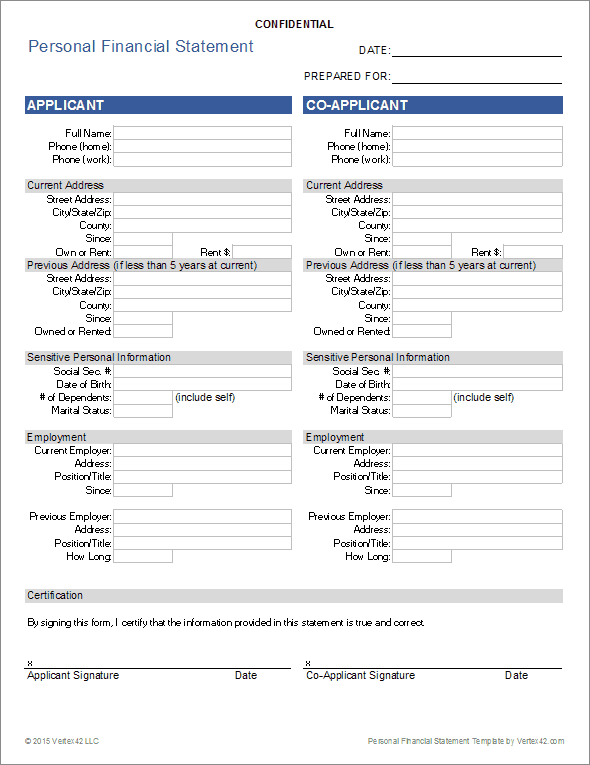 personal financial statement for excel time series analysis ratios