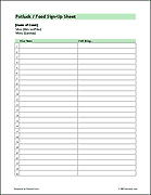 Sign Up Sheets