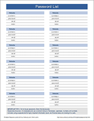 Thumbnail - Printable Password List